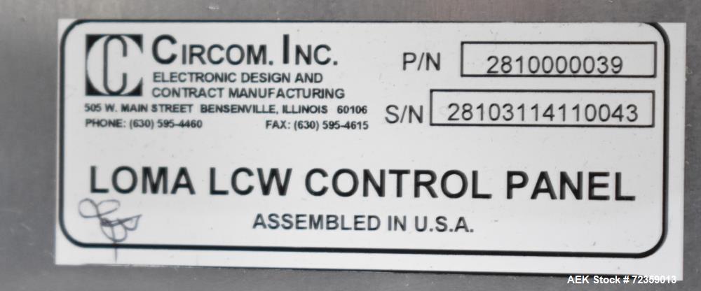 Used- Loma Model LCW 3000 Combo Checkweigher / Metal Detector